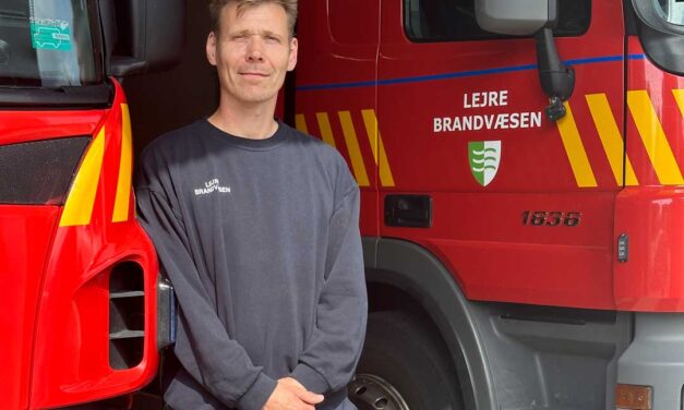 Per er brandmand på Lejre Brandvæsens station i Hvalsø